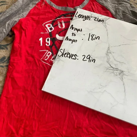 Chicago Bulls NBA Women’s Raglan Pullover Fleece S - Picture 7 of 7